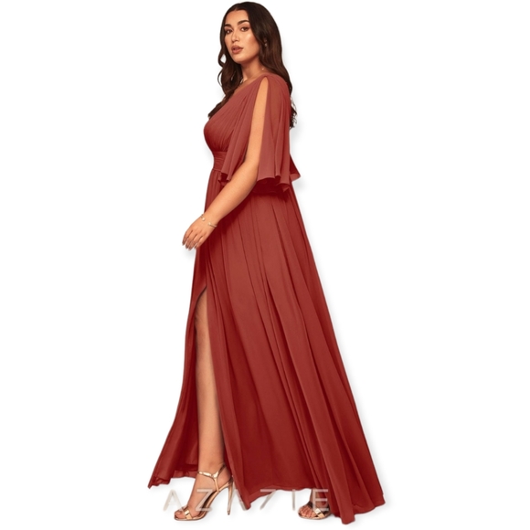 AZAZIE TEMEKA Dress Size 16 Terracotta - Picture 2 of 7